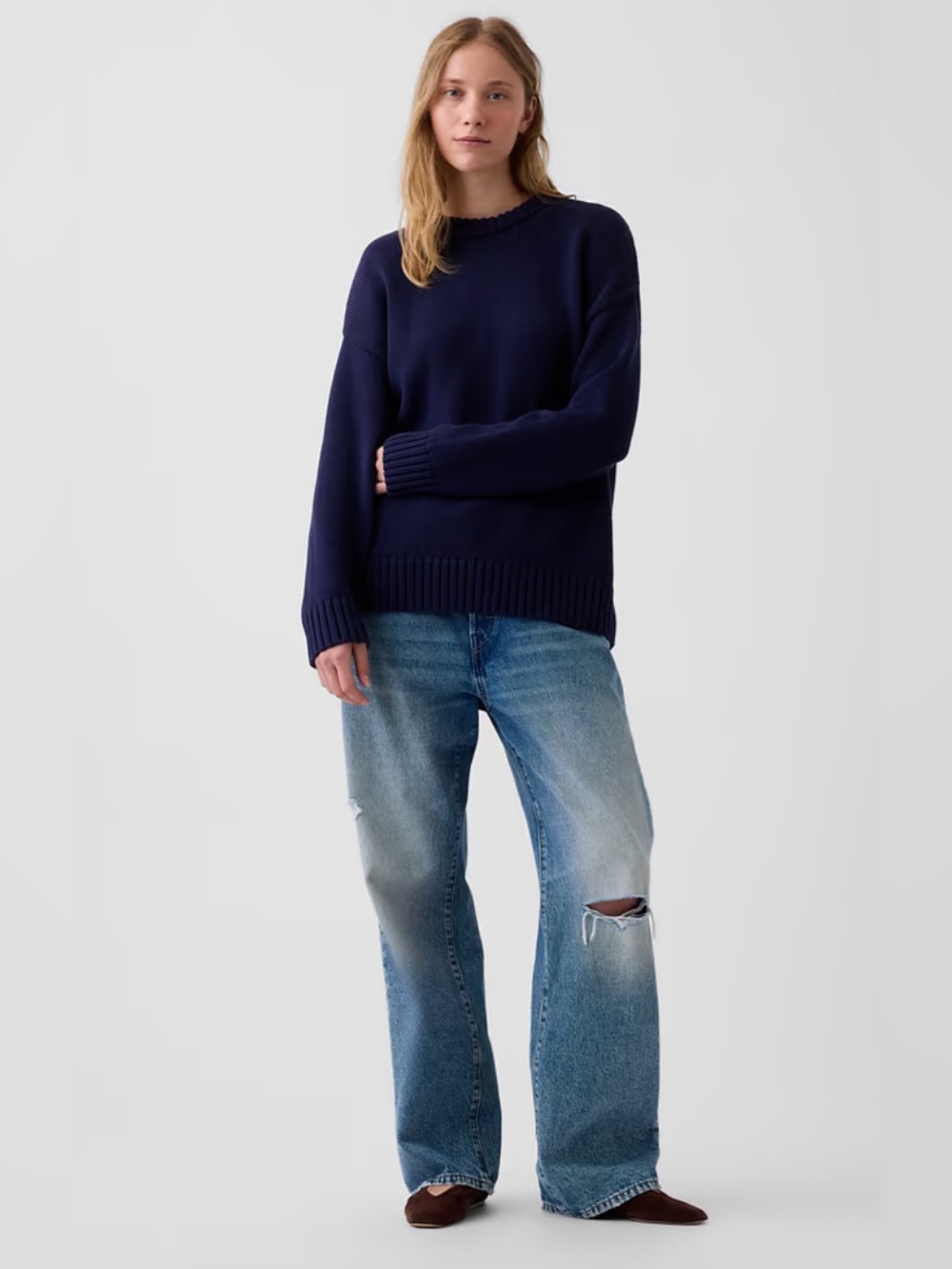 GAP Navy Crewneck Sweater